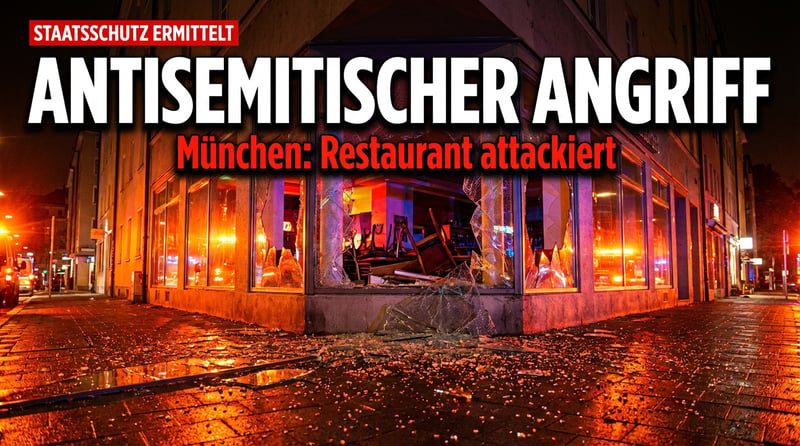 Pyrotechnik-Angriff auf israelisches Restaurant in München: Antisemitismus mitten in Deutschland