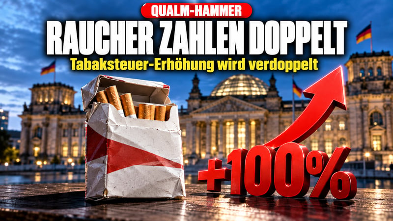 Qualm-Hammer aus Berlin: Koalition will Raucher doppelt schröpfen!