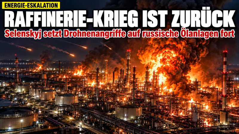 Raffinerie-Krieg ist zurück: Selenskyj trotzt Trumps Energie-Waffenruhe!
