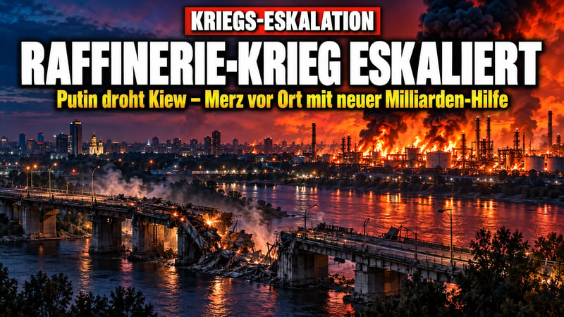 Raffinerie-Krieg: Putin droht Kiew – und Merz steht mittendrin!