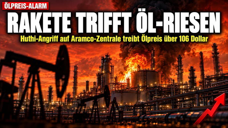 Rakete trifft Aramco-Zentrale: Huthis drehen an der Ölpreis-Schraube!