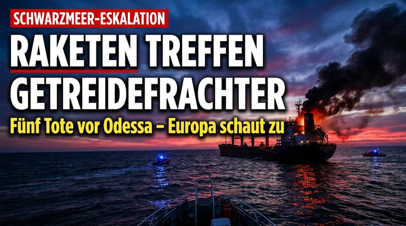 Raketen auf Getreidefrachter vor Odessa: Der Krieg im Schwarzen Meer eskaliert – und Europa schaut zu