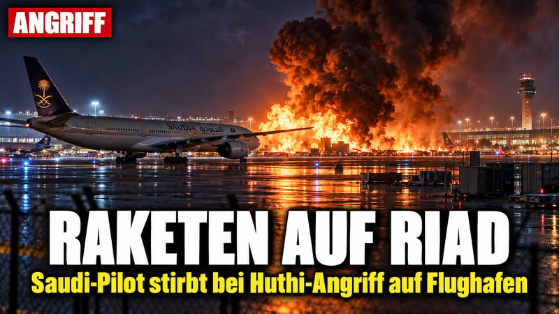 Raketen auf Riad: Saudi-Pilot stirbt bei Huthi-Angriff auf Flughafen!