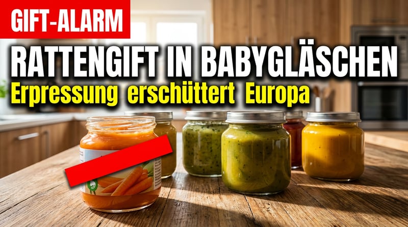 Rattengift in Babygläschen: Erpressungsversuch erschüttert Eltern in ganz Europa