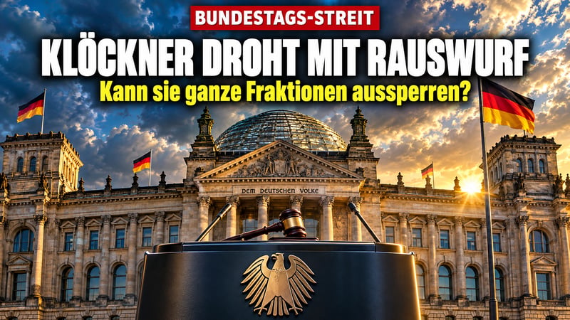 Rauswurf-Drohung im Bundestag: Kann Klöckner die AfD einfach aussperren?