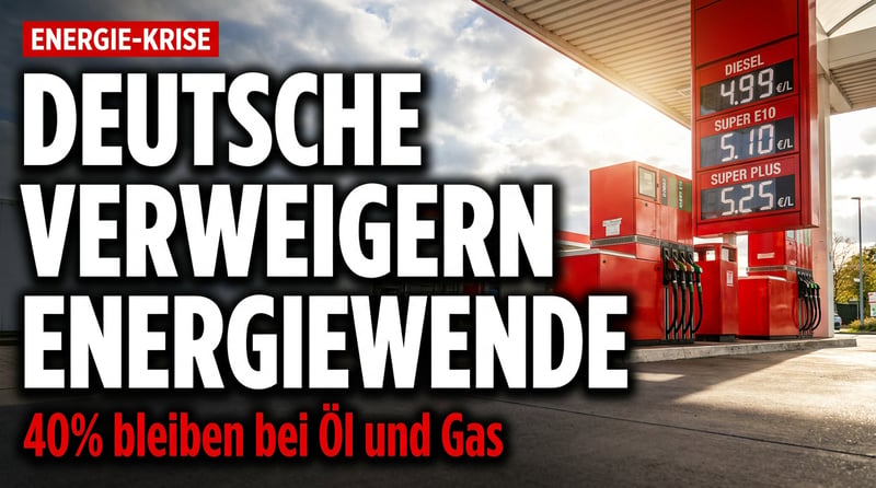 Realitätscheck an der Tankstelle: Deutsche zeigen der Energiewende-Ideologie die kalte Schulter