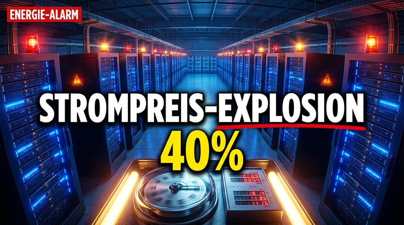 Rechenzentren treiben Strompreise in die Höhe: 40 Prozent der Kapazitätskosten durch Datenhunger der Tech-Giganten