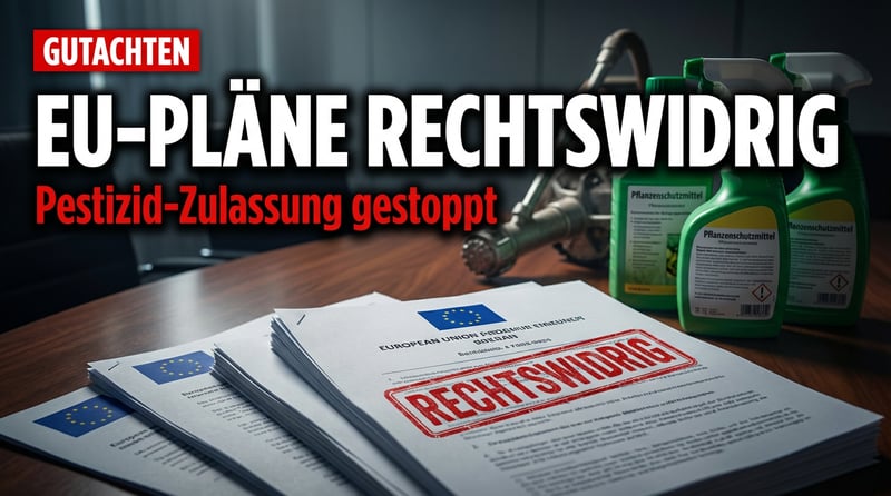 Rechtsgutachten entlarvt EU-Pläne zu Pflanzenschutzmitteln als gesetzeswidrig