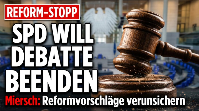 Reformmüdigkeit nach wenigen Wochen: SPD-Fraktionschef Miersch will die Debatte am liebsten ganz abstellen