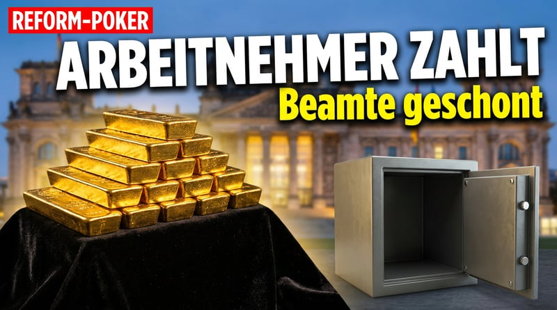 Reformpoker in Berlin: Während der Arbeitnehmer blutet, bleibt der Beamte unangetastet