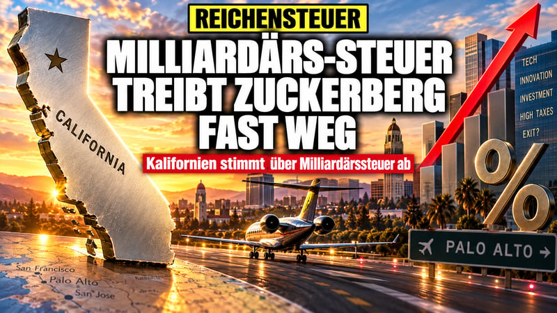 Reichensteuer-Schock: Wie Kalifornien fast Mark Zuckerberg verlor
