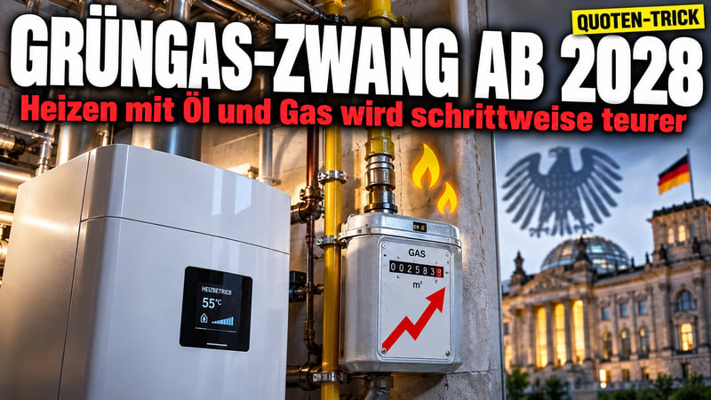 Reiches Grüngas-Trick: Kommt Habecks Heizungsgesetz durch die Hintertür?