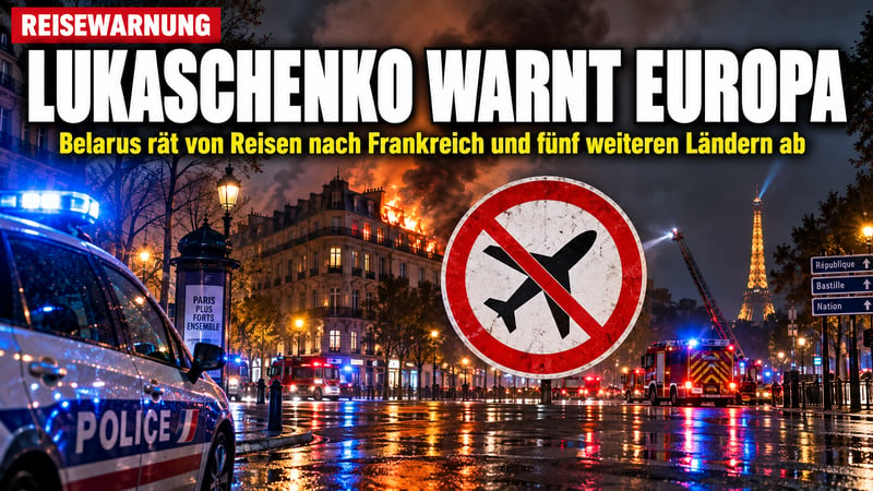 Reisewarnung aus Minsk: Lukaschenko stellt Westeuropa an den Pranger!
