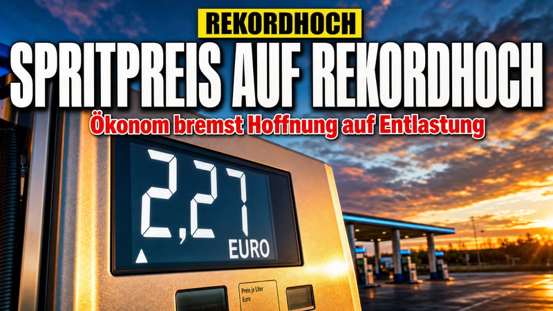 Rekord an der Zapfsäule: Ökonom bremst Hoffnung auf Entlastung!