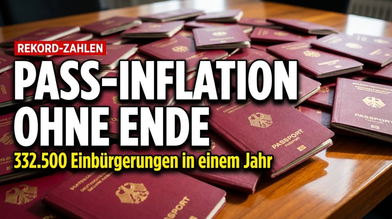 Rekord-Einbürgerungen 2025: Der deutsche Pass als Massenware – und niemand zieht die Reißleine