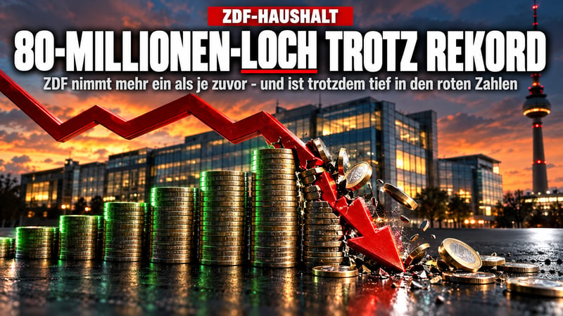 Rekord-Einnahmen, trotzdem Minus: ZDF reißt 80-Millionen-Loch!