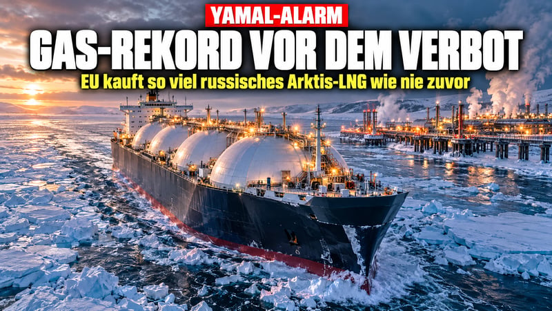 Rekord-Gas aus Putins Arktis: EU kauft kurz vor dem Verbot wie nie!
