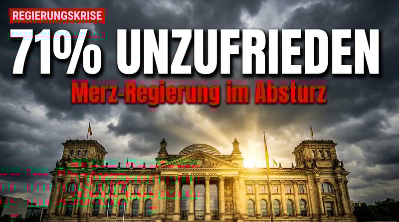 Rekord-Unzufriedenheit: Sieben von zehn Deutschen haben die Nase voll von Merz und Co.