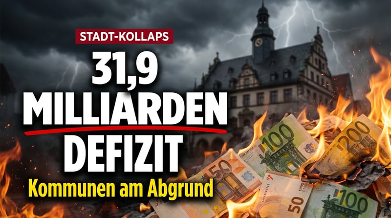 Rekorddefizit von 31,9 Milliarden: Deutschlands Städte werden in den Ruin verwaltet