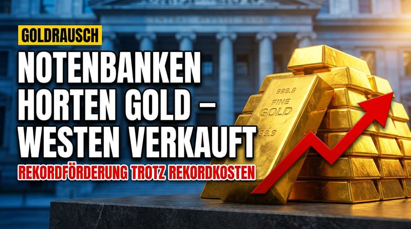 Rekordförderung, Rekordkosten – und der Westen verkauft ausgerechnet jetzt sein Gold