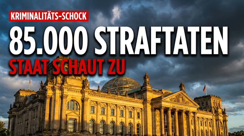 Rekordmarke des Versagens: 85.000 politische Straftaten – und der Staat schaut weitgehend tatenlos zu