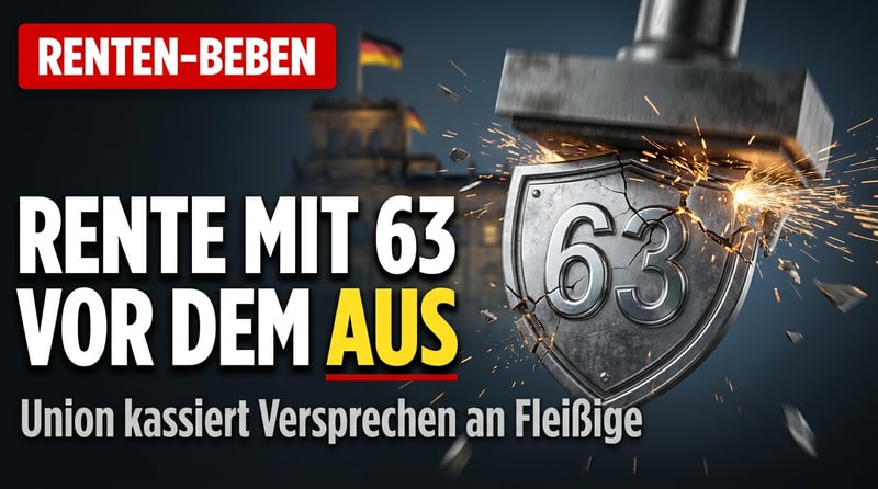 Rente mit 63 vor dem Aus: Die Union kassiert ein, was sie den Fleißigen versprochen hat