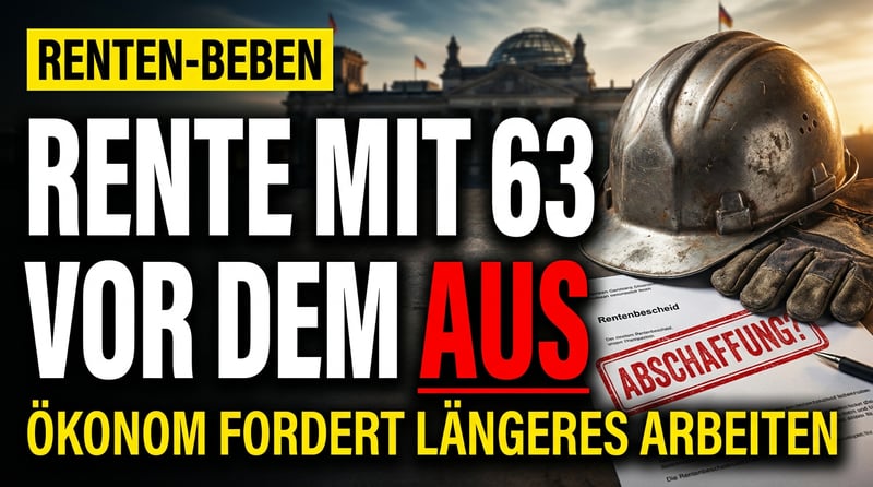 Rente mit 63 vor dem Aus: Wenn Ökonomen den Fleißigen die Rechnung präsentieren
