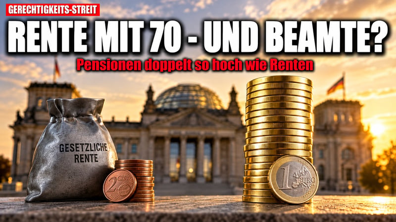 Rente mit 70: Und die Beamten? Die Gerechtigkeitsfrage bricht auf!