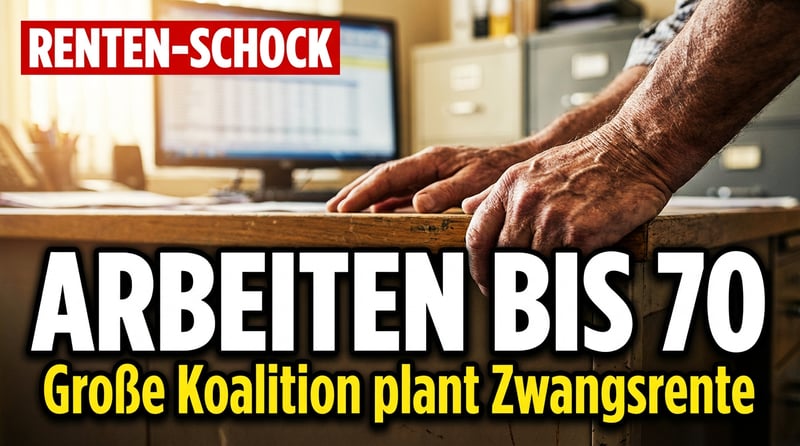 Rente mit 70: Wie die Große Koalition den Bürgern das Lebensende am Schreibtisch schmackhaft machen will
