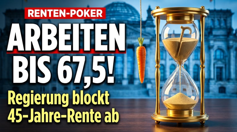 Rente nach 45 Beitragsjahren: Wie der Staat den fleißigen Arbeitern eine Karotte vor die Nase hält