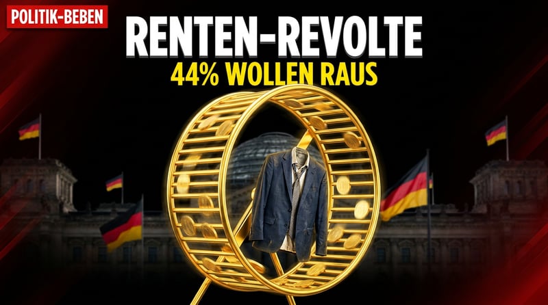 Renten-Revolte: 44 Prozent der Deutschen wollen raus aus dem Hamsterrad – und die Politik versteht die Welt nicht mehr