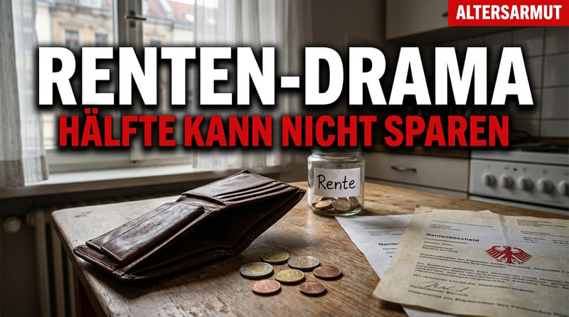 Rentendrama in Deutschland: Wenn der Wunsch zu sparen am leeren Portemonnaie scheitert