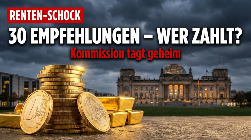 Rentenkommission tagt hinter verschlossenen Türen: 30 Empfehlungen, die der Bürger noch teuer bezahlen wird