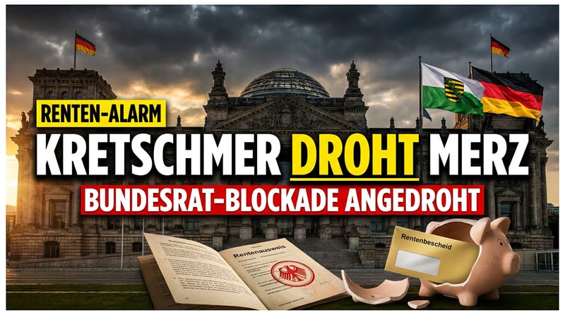 Rentenrevolte im Osten: Kretschmer droht Merz mit der Bundesrats-Keule
