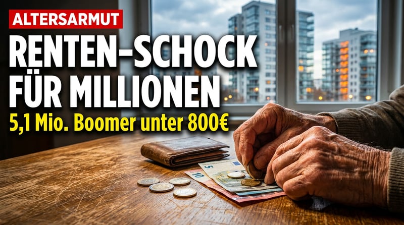 Rentenschock für die Boomer: Wie jahrzehntelange Fehlpolitik eine ganze Generation in die Altersarmut treibt