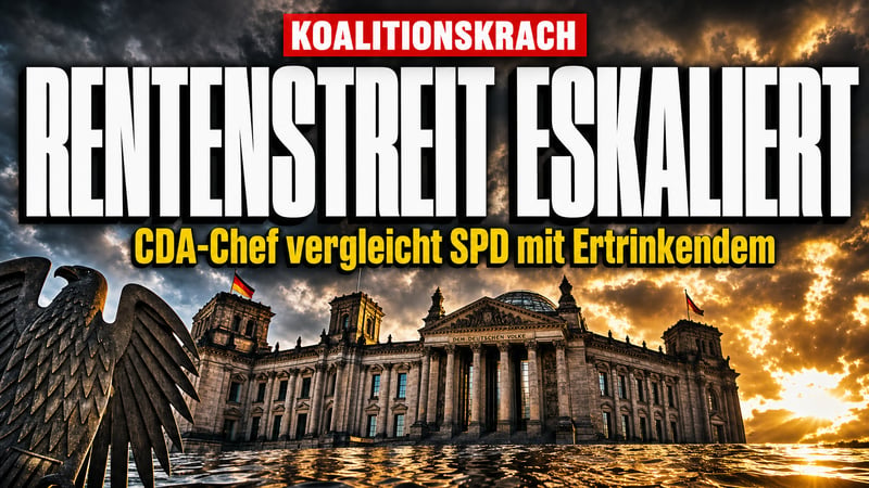 Rentenstreit eskaliert: CDA-Chef vergleicht SPD mit Ertrinkendem