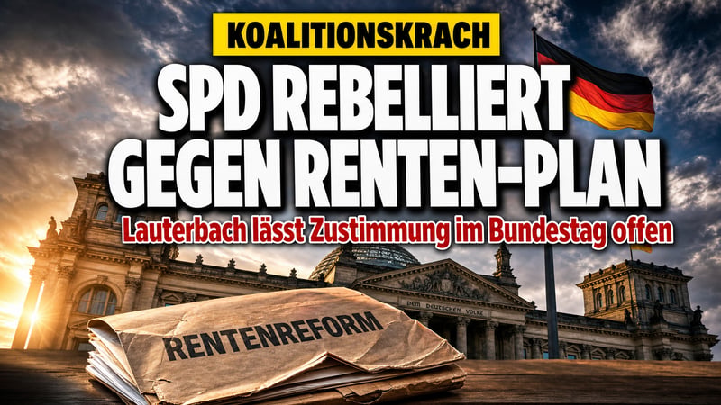 Rentenzoff in Berlin: Lauterbach probt den Aufstand gegen Merz