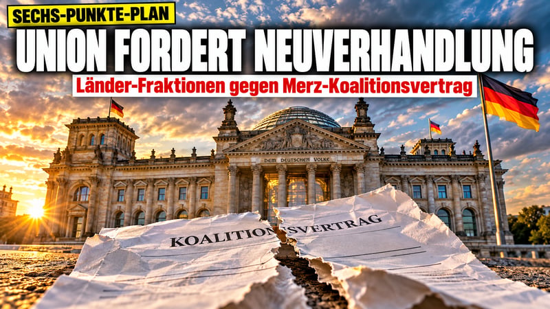 Revolte gegen Merz: Länder-Union will den Koalitionsvertrag aufschnüren!