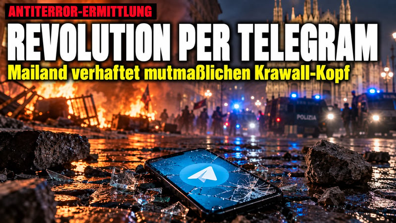 Revolution per Telegram: Italien fasst mutmaßlichen Krawall-Organisator