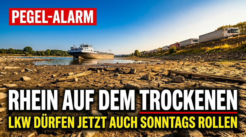 Rhein auf dem Trockenen: Wenn der Sonntag geopfert wird, weil die Infrastruktur versagt