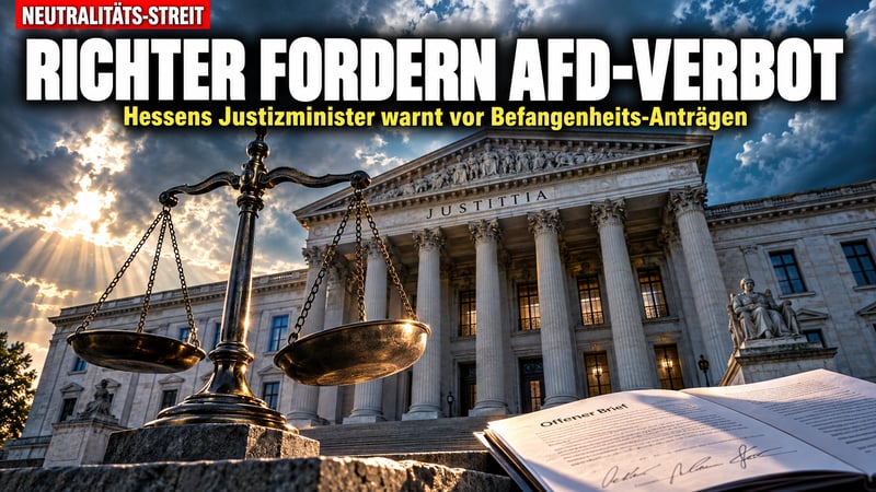 Richter fordern AfD-Verbot: Wie neutral ist Hessens Justiz noch?