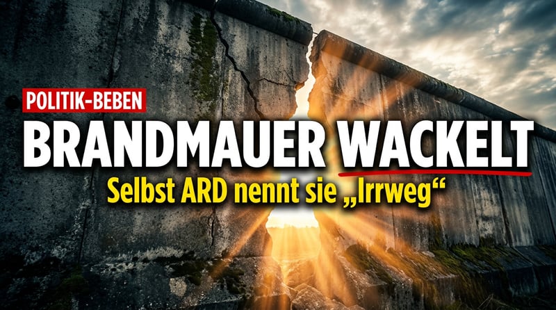 Riss im Bollwerk: Selbst in den ARD-Tagesthemen wird die Brandmauer plötzlich zum „Irrweg“