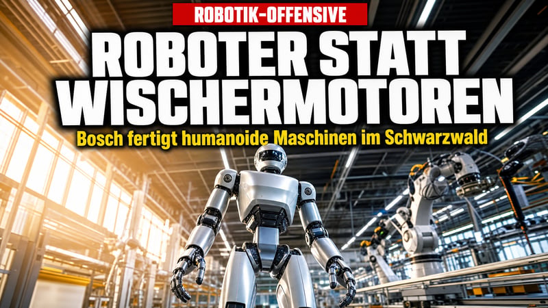 Roboter statt Wischermotoren: Bosch baut Menschmaschinen im Schwarzwald