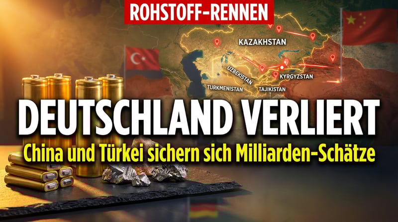 Rohstoff-Wettlauf in Zentralasien: Deutschland hinkt China und der Türkei meilenweit hinterher