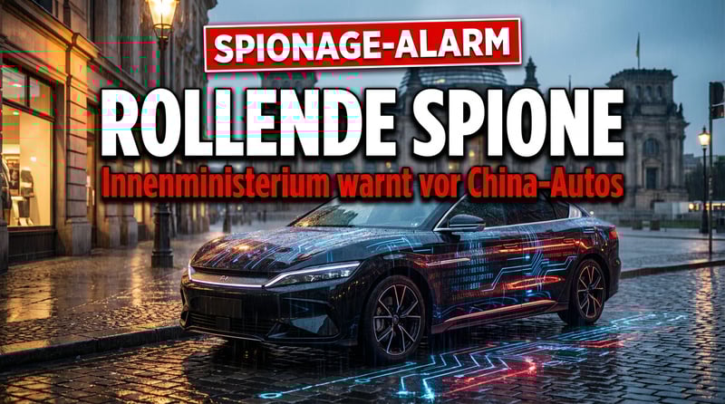 Rollende Spione aus Fernost: Bundesinnenministerium schlägt Alarm wegen chinesischer Elektroautos