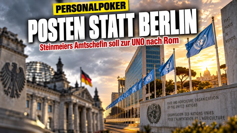 Rom statt Berlin: Steinmeiers Amtschefin soll UN-Spitzenposten bekommen