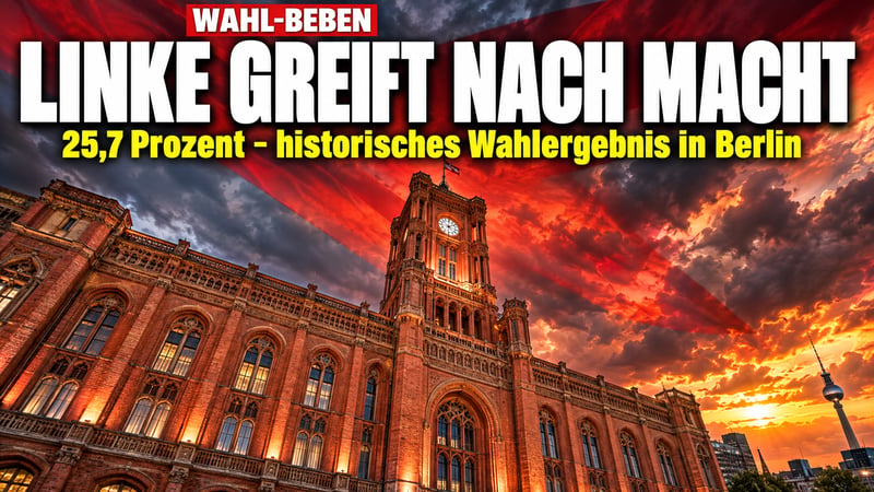 Rot-Rot-Grün in Berlin: Linke greift nach dem Roten Rathaus!