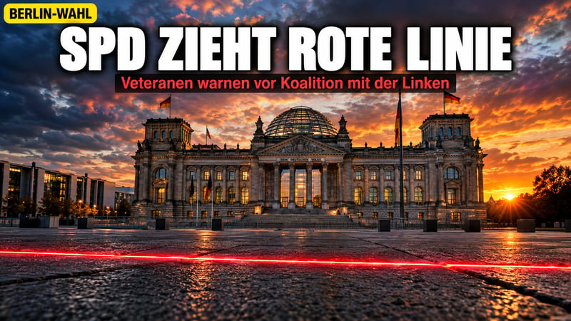 Rote Linie in Berlin: SPD-Veteranen ziehen die Notbremse gegen Linke!