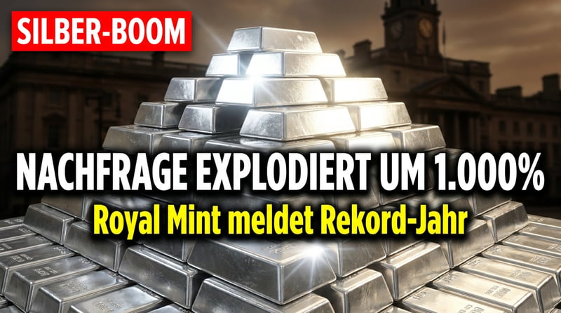 Royal Mint im Ausnahmezustand: Silberkäufe explodieren um 1.000 Prozent