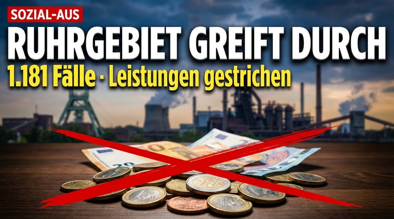 Ruhrgebiet greift durch: Über 1.100 EU-Migranten verlieren Sozialleistungen